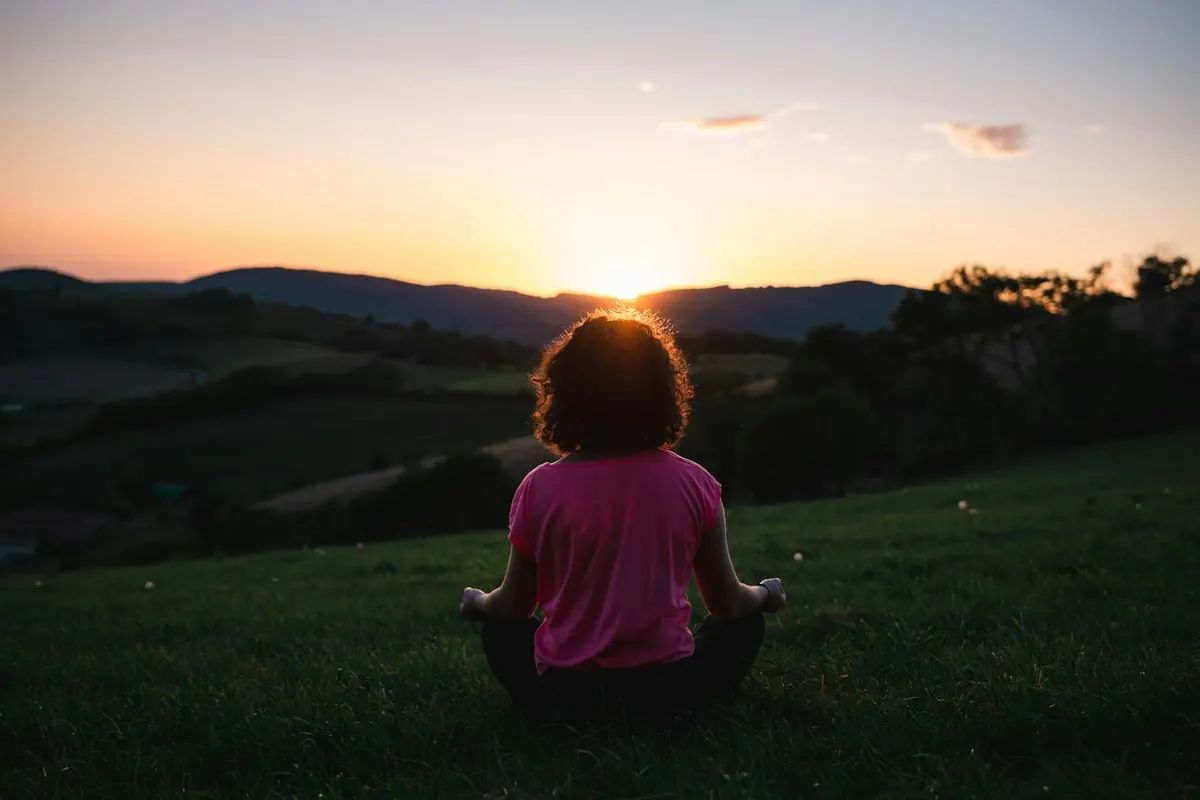 A moment of rest outdoors in golden light