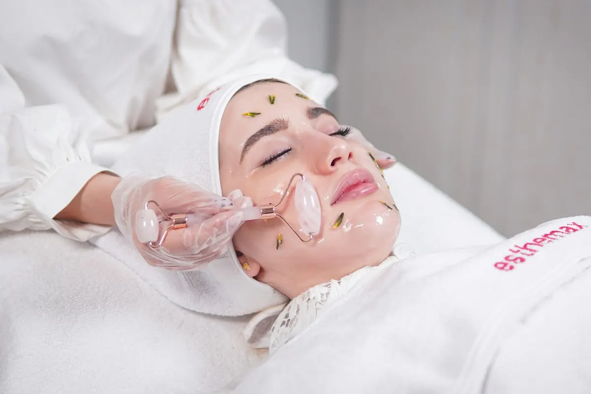 A gentle resurfacing pass across the cheek